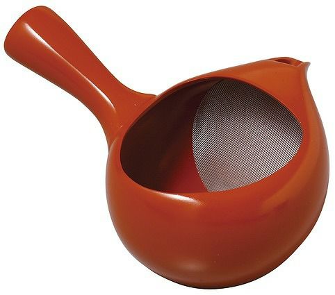 フタなし急須(小)新タイプ 朱色(2~3人用) | 室園銘茶 フタなし急須(小)新タイプ 朱色(2~3人用) | 室園銘茶